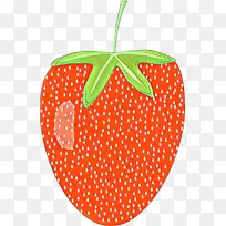 橙子 波尔卡圆点 草莓