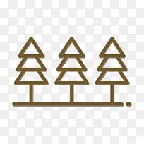 森林标志 户外露营标志 圣诞树