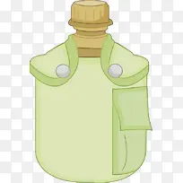 绿色 黄色 水瓶