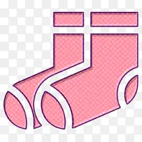 袜子图标 衣服图标 粉色