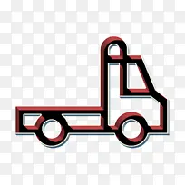车辆和运输图标 拖车图标 卡车图标