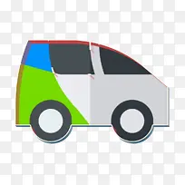 电动汽车图标 旅行图标 车辆和运输图标