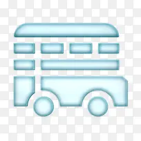 车辆和交通工具图标 公交车图标 交通工具
