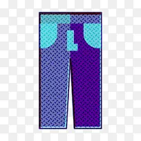 牛仔裤图标 服装图标 紫色