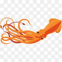 巨型太平洋章鱼 橙色 章鱼
