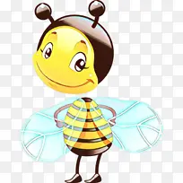 蜜蜂 卡通 黄色