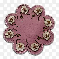 粉色 花瓣 刺绣