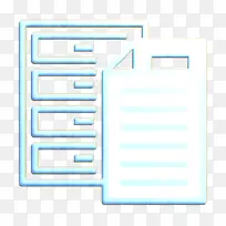 档案图标 文件图标 办公文具图标