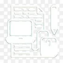 笔记本电脑图标 教育图标 书籍和学习图标