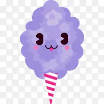 卡通 紫色 冷冻甜点