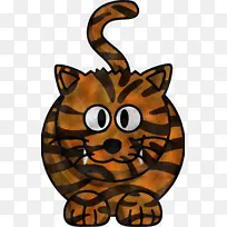 卡通 猫 尾巴