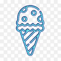 冰淇淋图标 夏季图标 甜点和糖果图标
