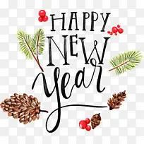新年快乐 新年 文字