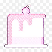 甜点和糖果图标 蛋糕图标 彩虹图标
