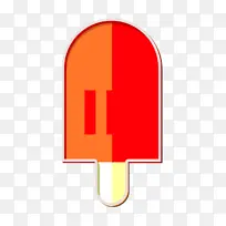 冰淇淋图标 夏季图标 红色