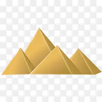 黄色 圆锥体 金字塔