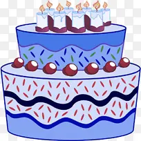 蛋糕 蛋糕装饰 生日蜡烛