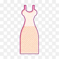 衣服图标 粉色 连衣裙