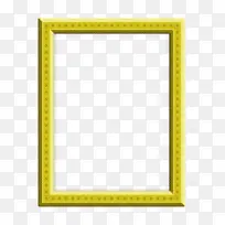 相框 黄色 长方形