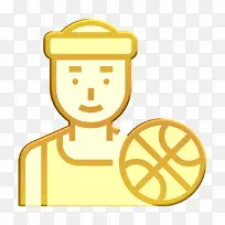 职业偶像 篮球运动员偶像 黄色