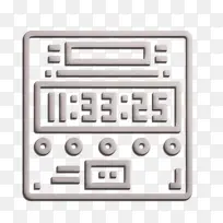 手表图标 数字时钟图标 技术
