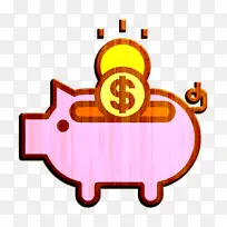 小猪银行图标 支付图标 金钱图标