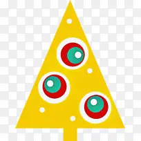圣诞树 三角形 圆形