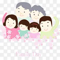 家庭日 快乐家庭日 家庭