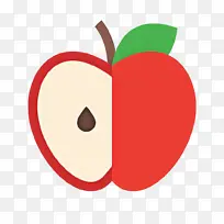 食品卡通 苹果 水果