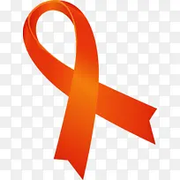 世界艾滋病日 橙色 线条