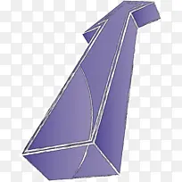箭 紫色 折纸