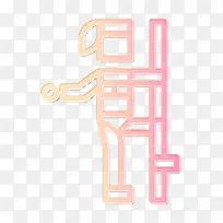 舞蹈图标 钢管舞图标 文字