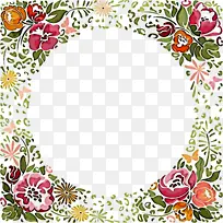 花圈框 画框 花卉设计