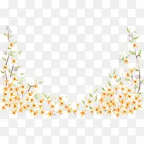 花卉矩形框 花卉设计 植物