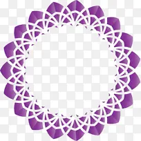 圆形框架 紫色 卫生巾