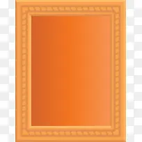 木框 橙色 相框