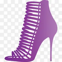 高跟鞋 鞋类 紫色