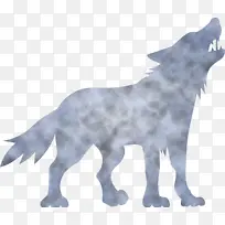 狼 动物形象 雕像