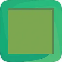 方形框架 绿色 矩形