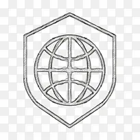 网络图标 盾牌图标 符号