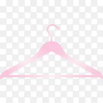 粉色 衣架 标志