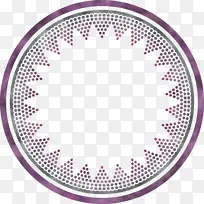 圆形边框 紫色 圆形