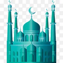 清真寺 斋月圣殿 蓝色