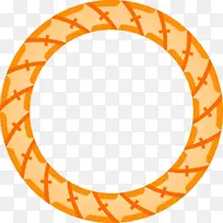 圆形框架 橙色