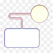 键盘图标 编码图标 线条