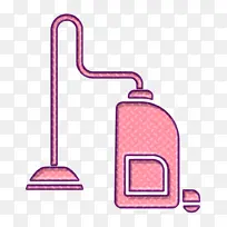 吸尘器图标 清洁图标 线条