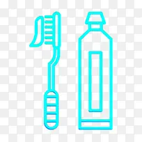 牙齿图标 清洁图标 牙刷图标
