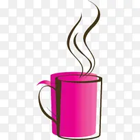 咖啡 杯子 粉色