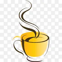 咖啡 杯子 黄色