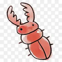 卡通 昆虫 鹿甲虫